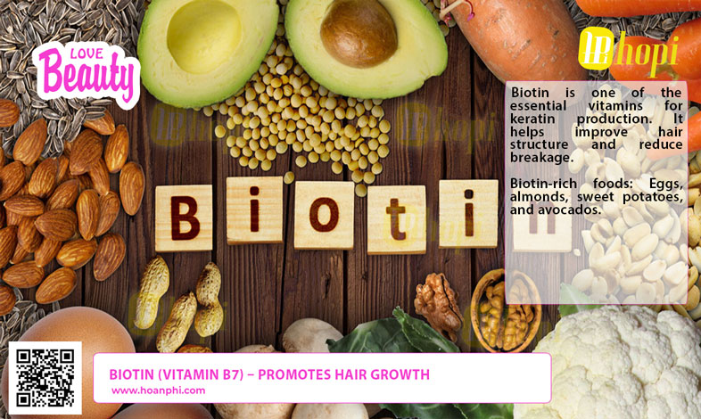 Biotin (Vitamin B7) – Promotes Hair Growth