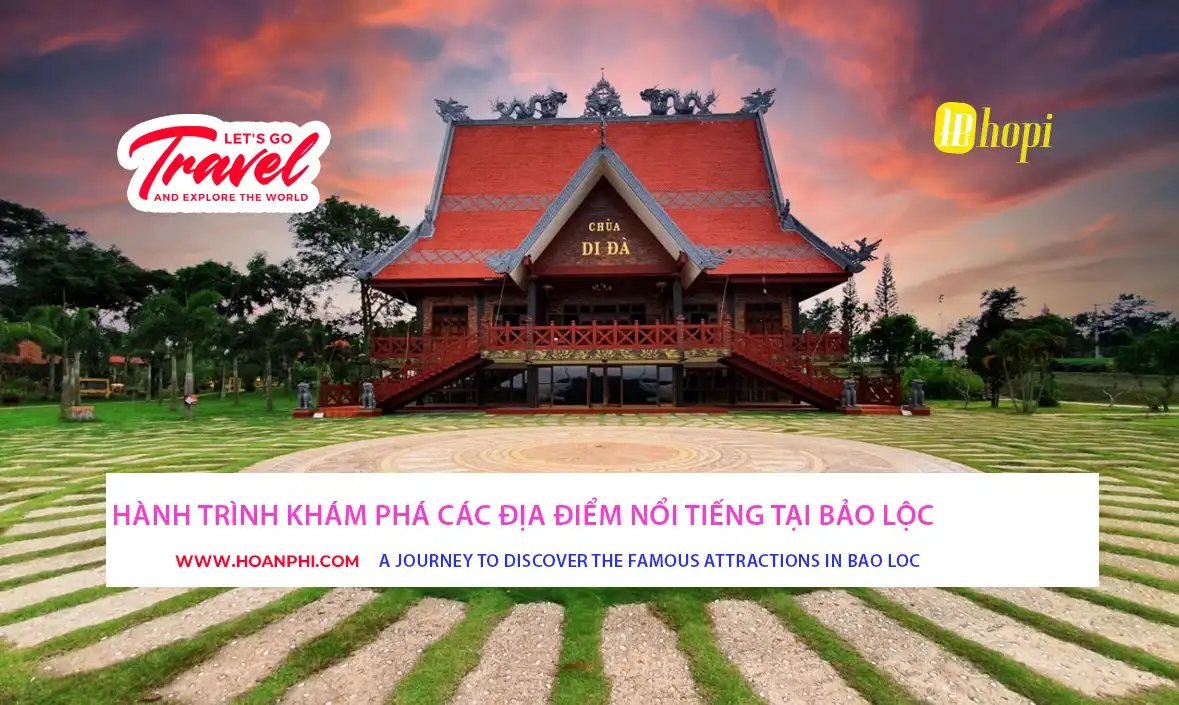 Khung cảnh đồi chè Bảo Lộc