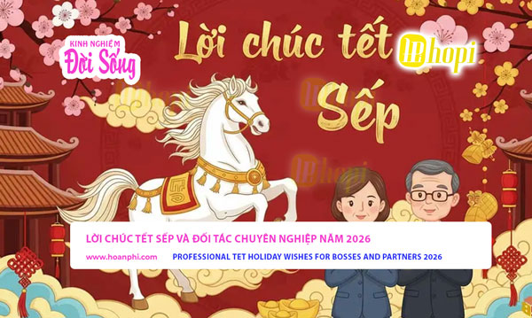 Professional Tet wishes for bosses and partners in 2026