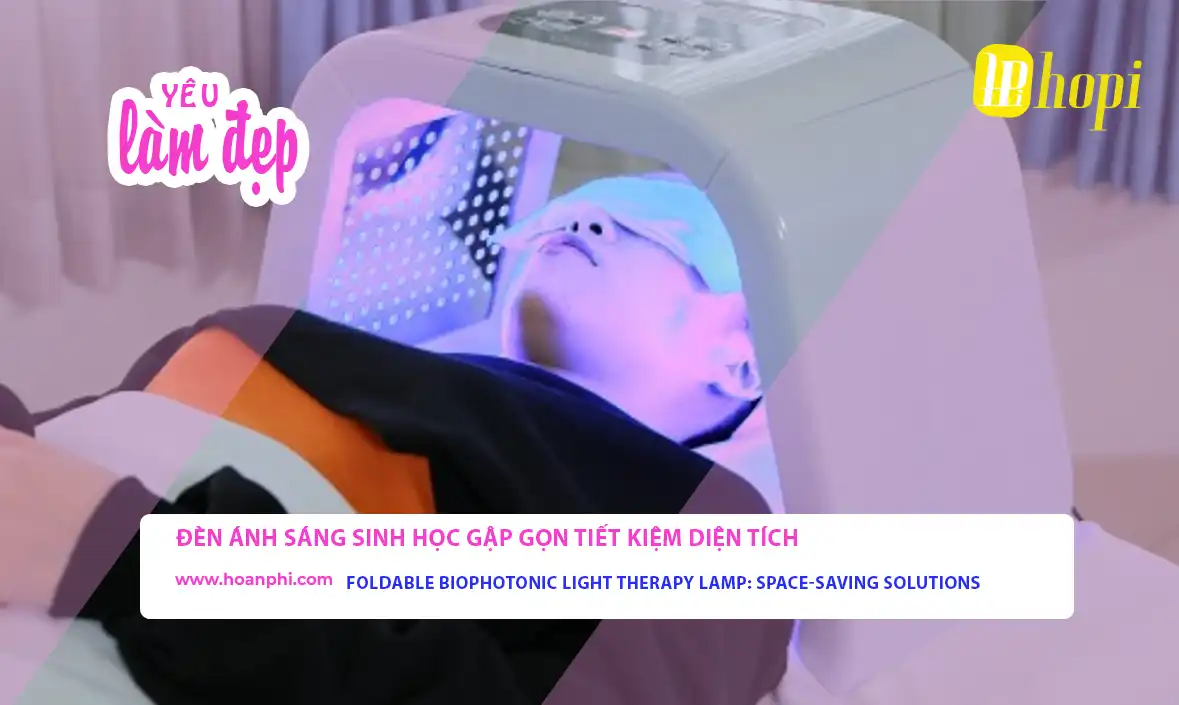Foldable Biophotonic Light Therapy Lamp: Space-Saving Solutions for Home & Spa