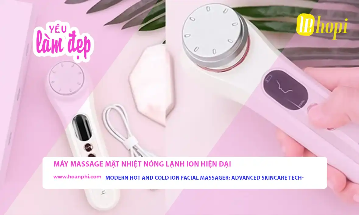 Modern Hot and Cold Ion Facial Massager