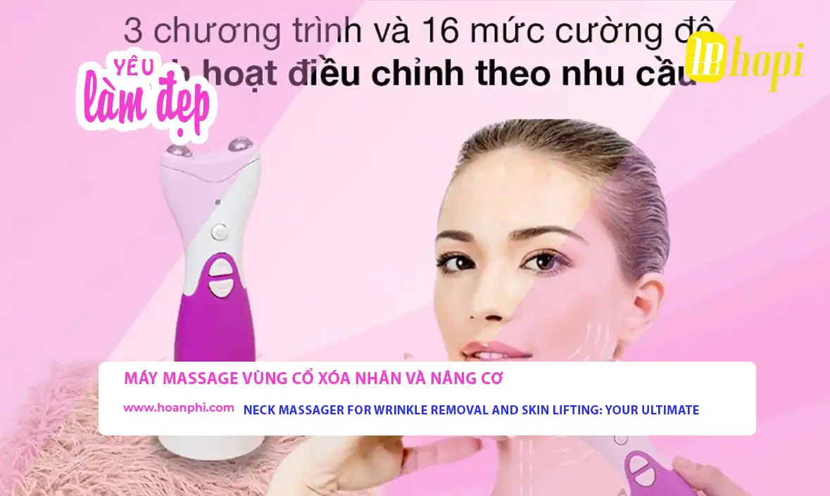 Neck massager for wrinkle removal and lifting