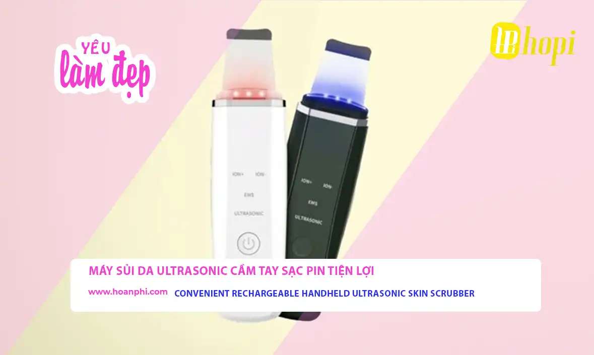 Máy sủi da Ultrasonic cầm tay sạc pin