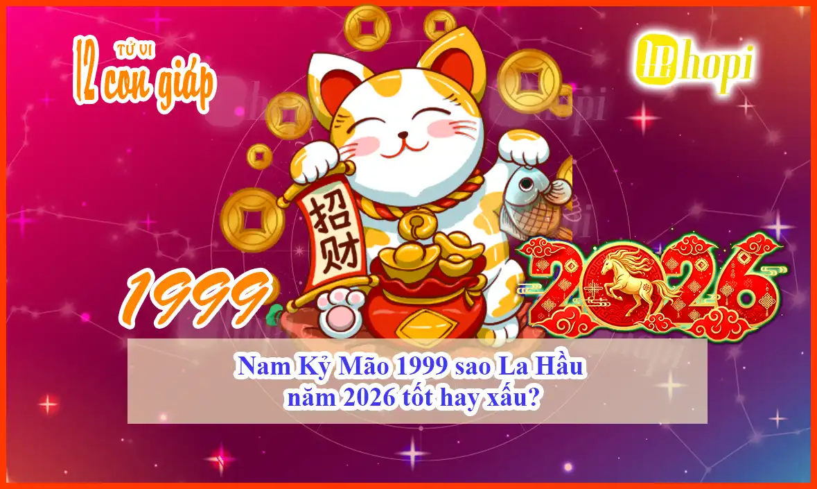 Nam Kỷ Mão 1999 sao La Hầu năm 2026