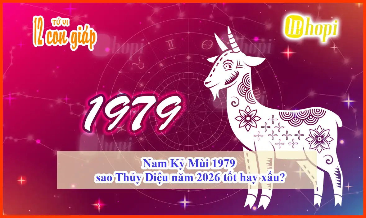 Nam Kỷ Mùi 1979 sao Thủy Diệu năm 2026
