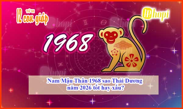 Nam Mậu Thân 1968 sao Thái Dương năm 2026
