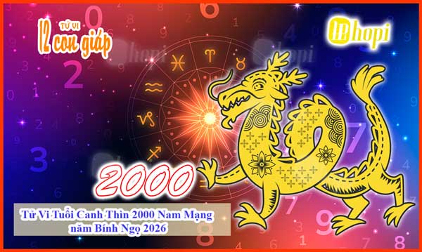 Tử Vi Tuổi Canh Thìn 2000 Nam Mạng Năm 2026 Bính Ngọ: Chi Tiết Vận Hạn