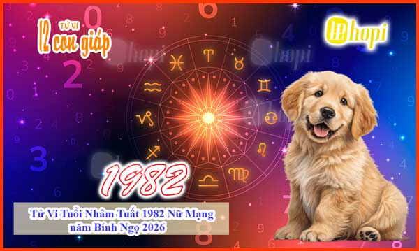 Tử vi tuổi Nhâm Tuất 1982 nữ mạng năm 2026