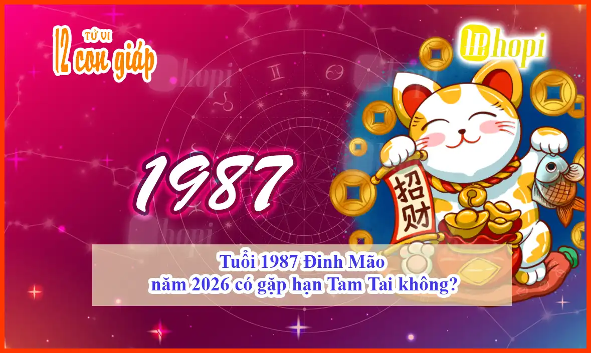 Tuổi 1987 Đinh Mão năm 2026 có gặp hạn Tam Tai không?