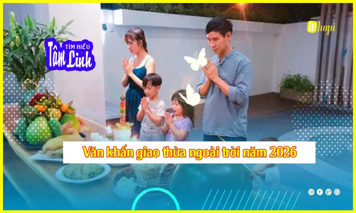 Mâm cúng giao thừa ngoài trời năm 2026